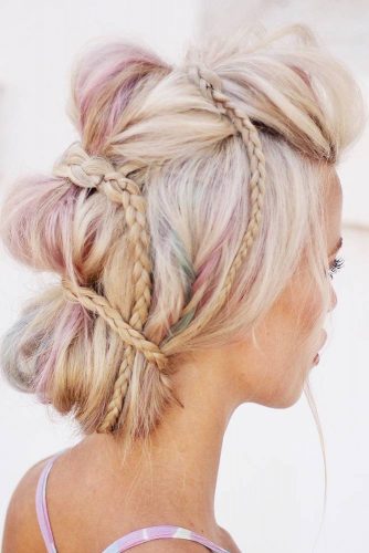 Braided Mohawk Updo #mohawk #braids