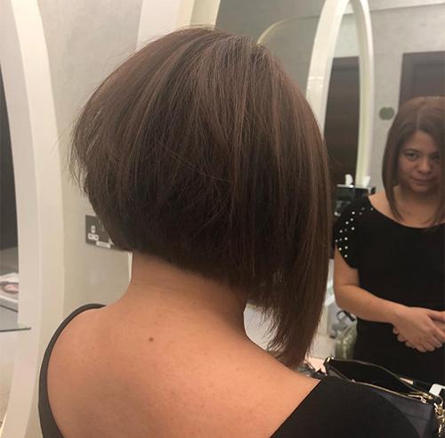 Brown Disconnected Inverted Bob