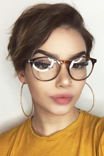 Cool Hair Cut After A Breakup Brown Color #pixiehairstyles #pixiecut #shorthair #hairstyles #brownhair