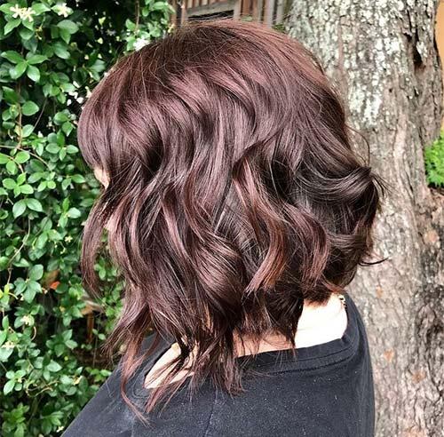 Curly Inverted Bob