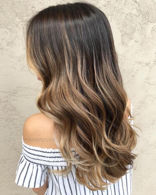 Dark Blonde Balayage For Brown Hair