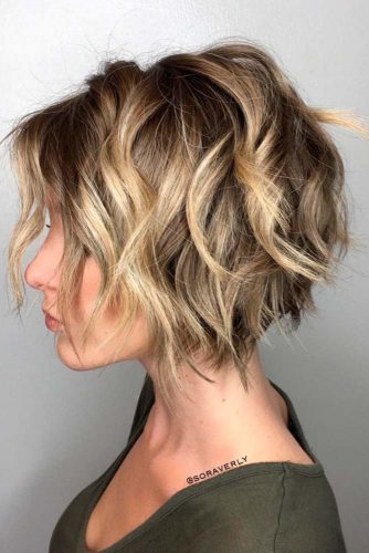 Dirty Blonde Curly Bob