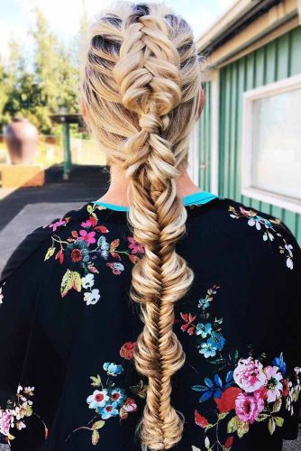 Dutch Fishtail Mohawk Braid #longhair #braids #fauxhawk