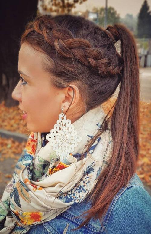 Dutch Side Braided Ponytail