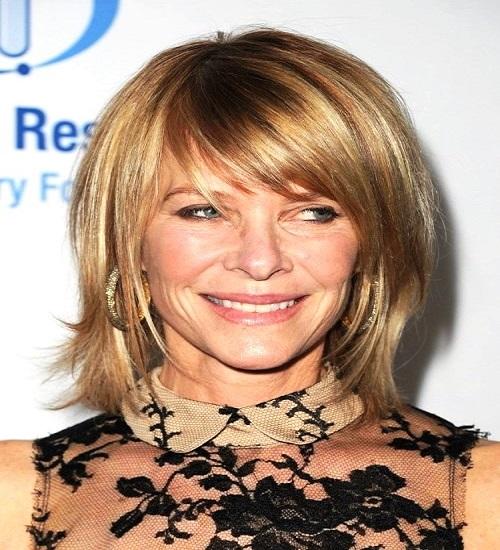 Edgy and Choppy Medium Sleek Bob for Women over 50