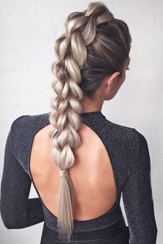 Four Strand Braid Mohawk #longhair #braids #fauxhawk