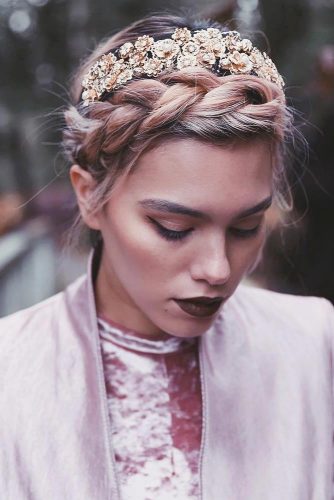French Halo Braid for Short Hair with Headband