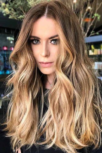 Golden Highlights #brownhair #blondehair #highlights