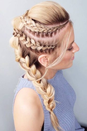 Gorgeous Ideas To Update French Braid Styles Fauxhawk #fauxhawk #braids