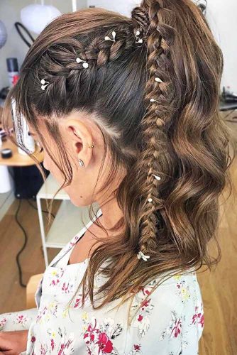 Gorgeous Ideas To Update French Braid Styles Ponytail #braids #ponytail