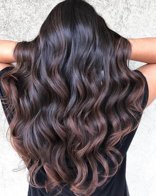 Hairstyle For Brown Hair With A Purple Haze