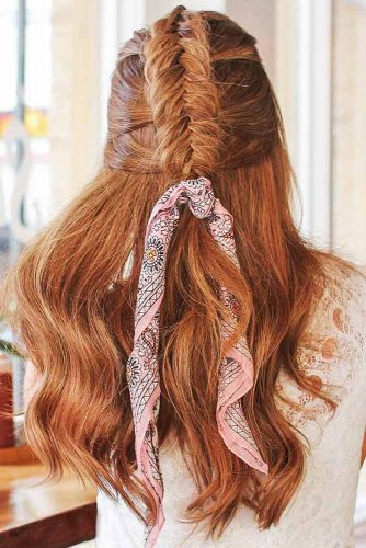 Half Up Dutch Fishtail Braid #mohawk #braids #half-up