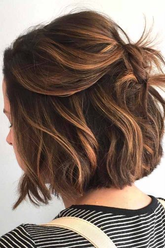 Short Hairstyles Half Up