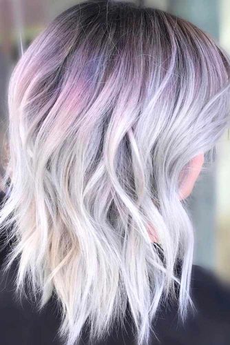 Lavender And Dirty Blonde Ombre Hairs London