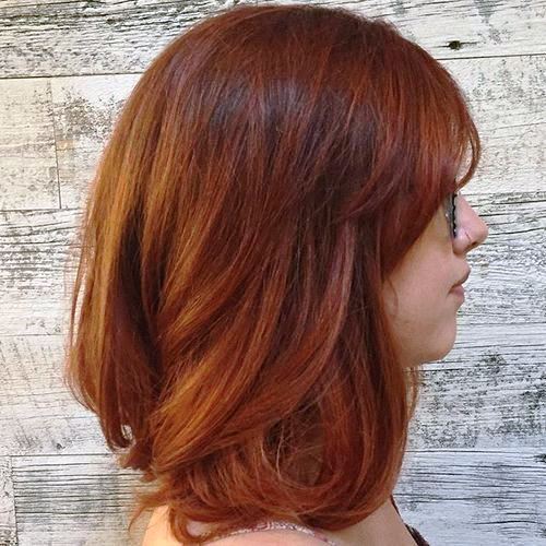 Layered Auburn Haircut