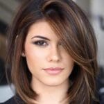 layered bob with bangs