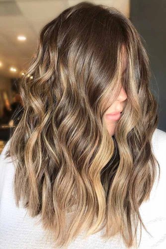 Light Brown With Pastel Gold #brownhair #highlights