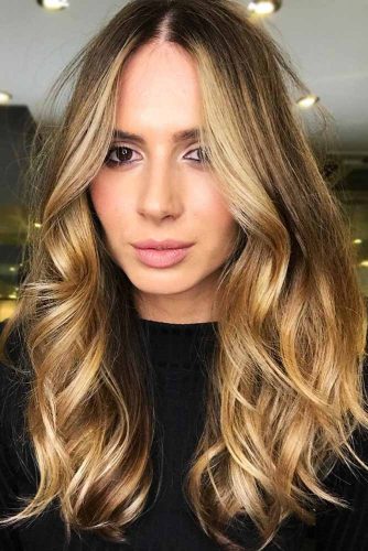 Light Honey Brown Wavy Locks #brownhair #highlights