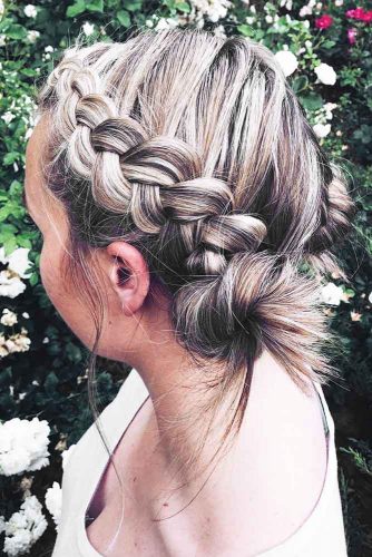 Marvelous Braid Hairstyles Knots #braids #updo