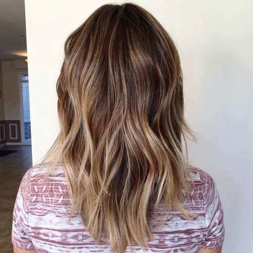 Medium Balayage Haircut with some Dynamic Layers