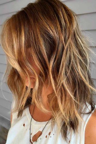 Messy Bedhead Long Shag #shaghaircut #haircuts #longhair