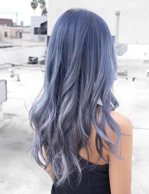 Metallic Silver Hair