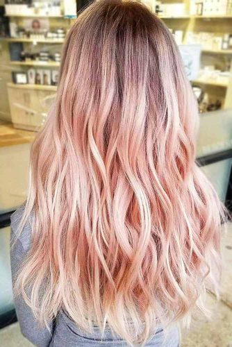 Pastel Strawberry Blonde Balayage #blondehair #strawberryblonde #balayage