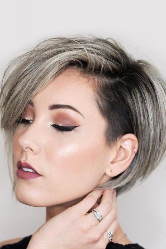 bob haircut undercut