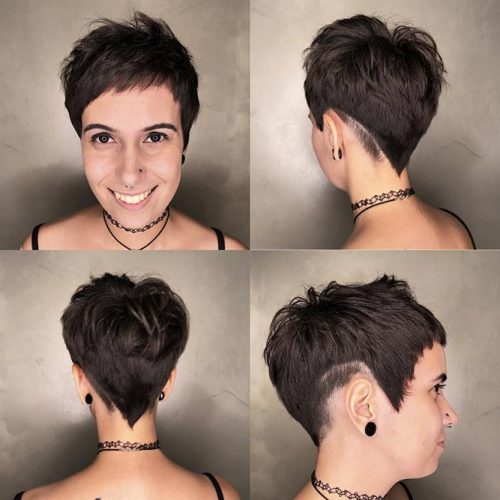 Pixie Cut In The Front And Back #pixiecut #shorthaircuts #layeredpixie