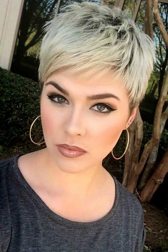 Pixie Haircuts For Busy Mornings Blonde Color #pixiehairstyles #pixiecut #shorthair #hairstyles #blondehair