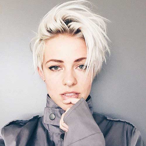 Platinum Pixie Cut