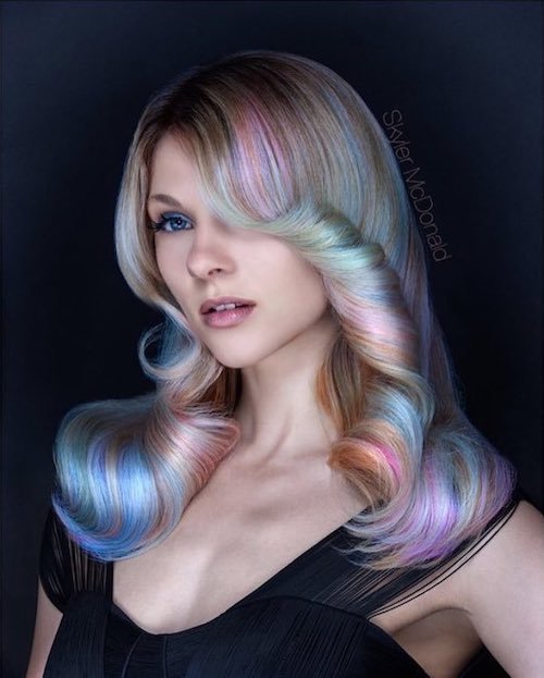 rainbow hair for thin hair