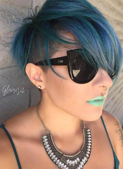 Short Hairstyles for Women: Balayage Undercut