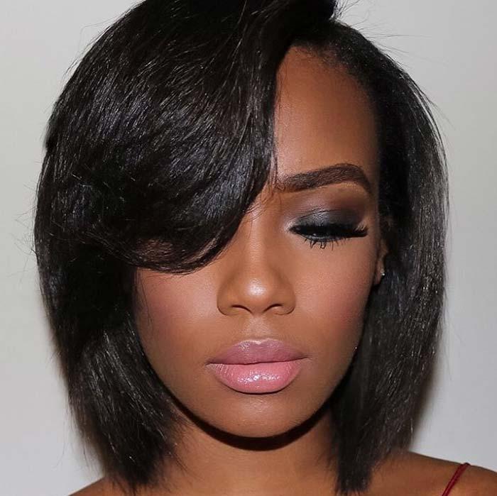 Short Hairstyles for Women: Bob With Side Bangs