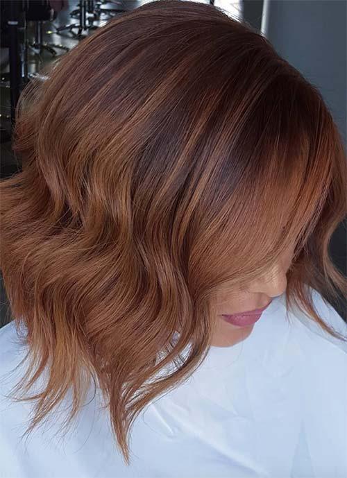 Short Hairstyles for Women: Copper Bob