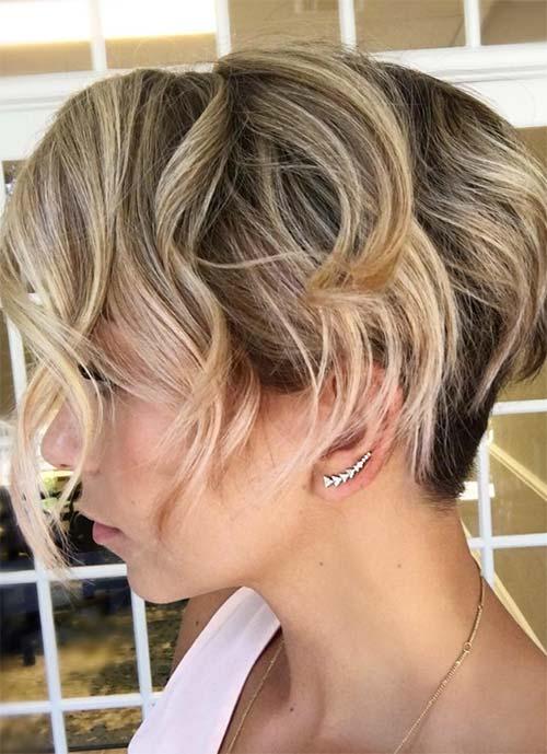 Short Hairstyles for Women: Curly Blonde Pixie