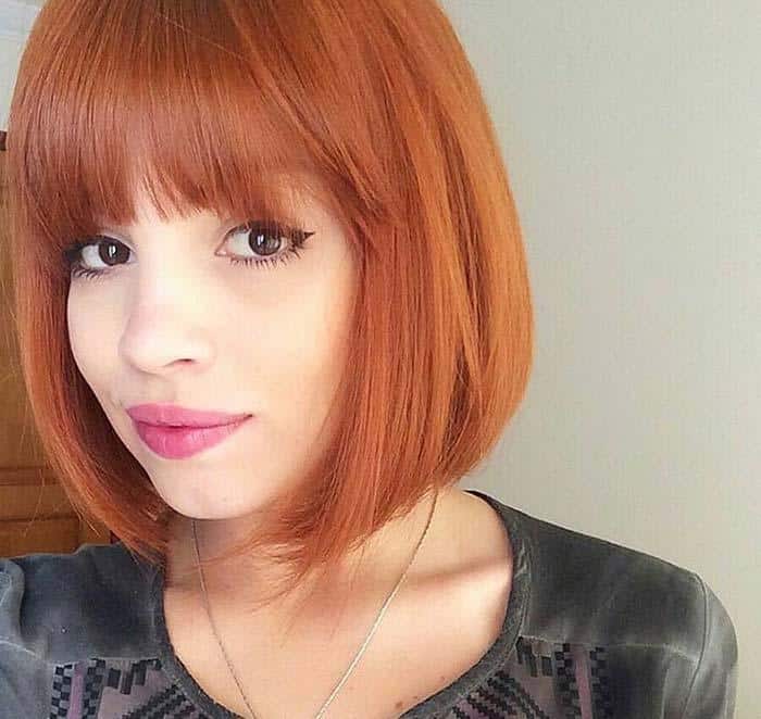 Short Hairstyles for Women: Fringed Bob