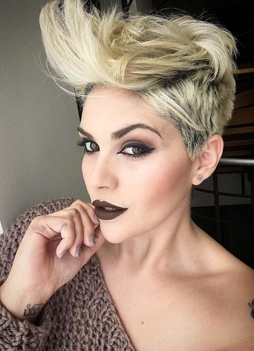 Short Hairstyles for Women: Long Flipped Pixie