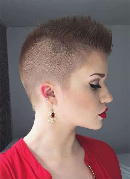 Short Hairstyles for Women: Mohawk Buzz Cut