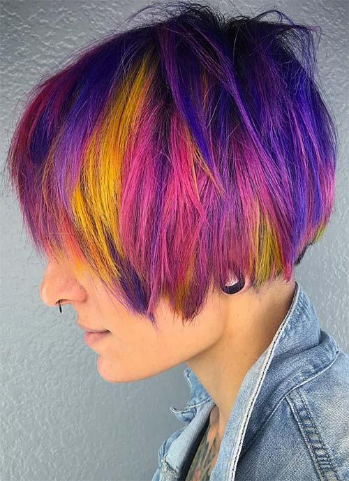 Short Hairstyles for Women: Punk Bowl Cut