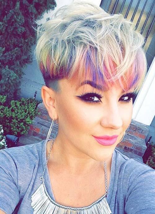 Short Hairstyles for Women: Rainbow Pixie