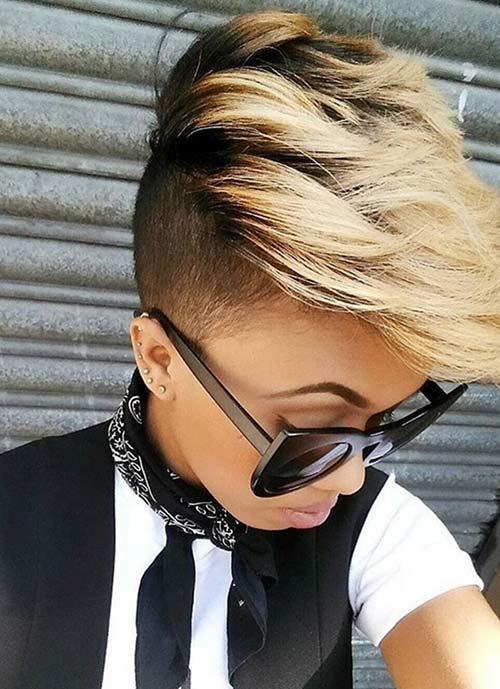 Short Hairstyles for Women: Undercut Swiped Hair