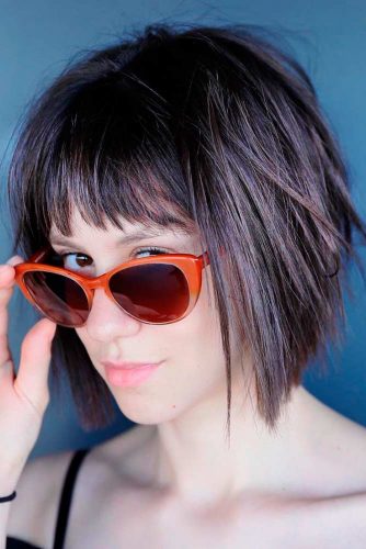 Short Length Hairstyles With Bangs