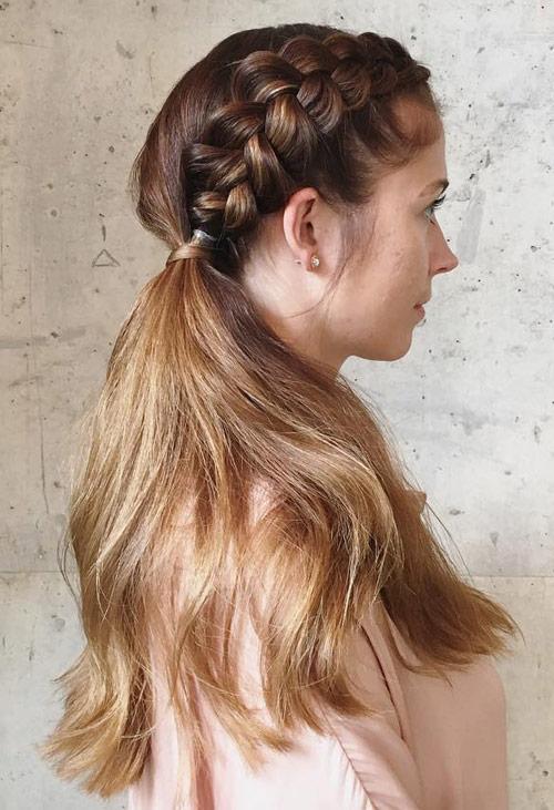  Side Braided Ponytail