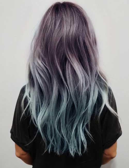 Silver Blue Balayage