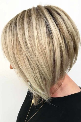 Sleek Layered Cut #layeredhair #bob