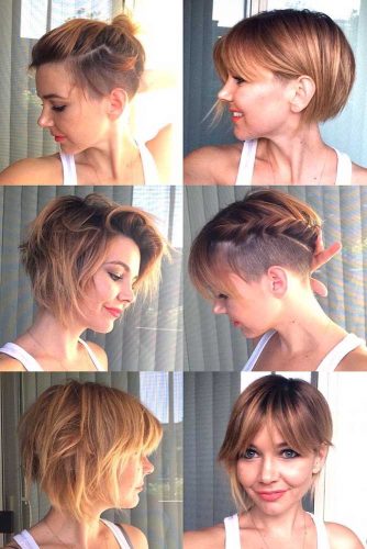 Some Ideas To Style Short Bob With Undercut #undercutbob #haircuts #undercut #bobhaircut 