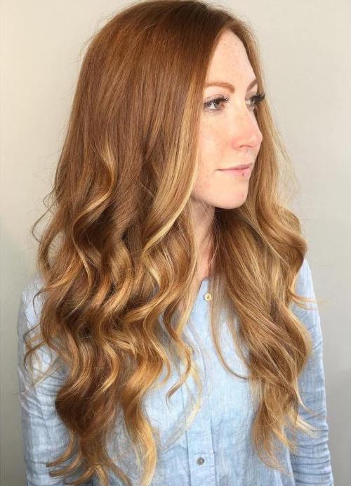 Subtle Balayage For Auburn Hair
