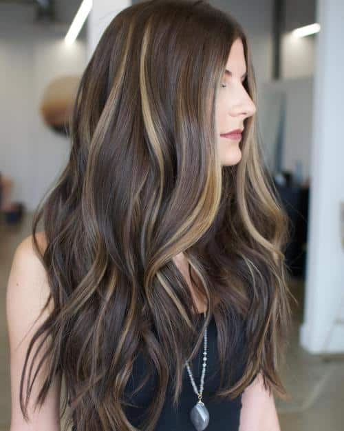Subtle Blonde Balayage For Brown Hair