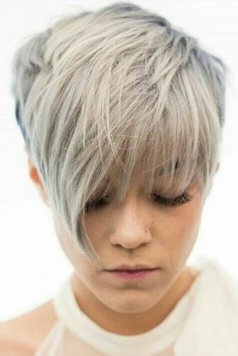 Texture, Layers and Side Bangs #pixiecut #longpixie #layeredpixie